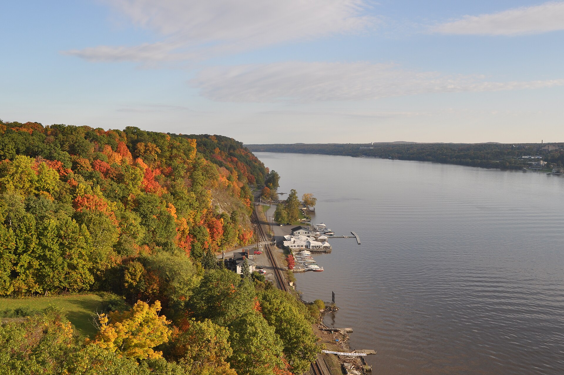 West bank of Hudson from walkway